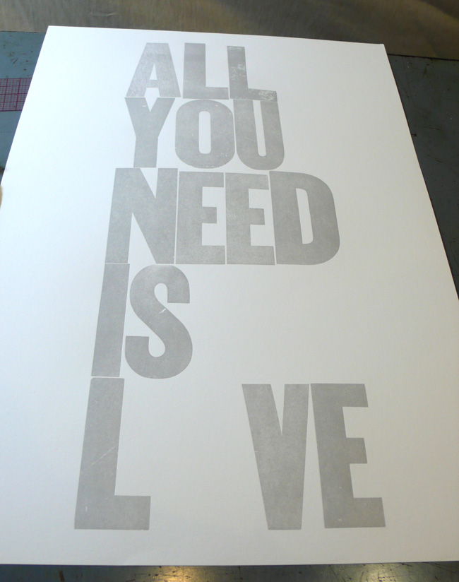 all you need is love poster