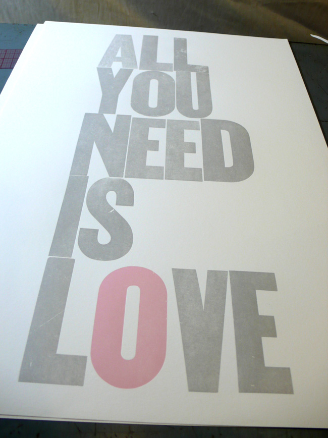 all you need is love poster