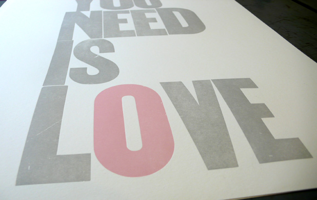 all you need is love poster