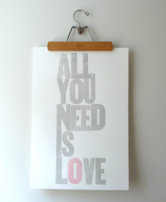 all you need is love poster