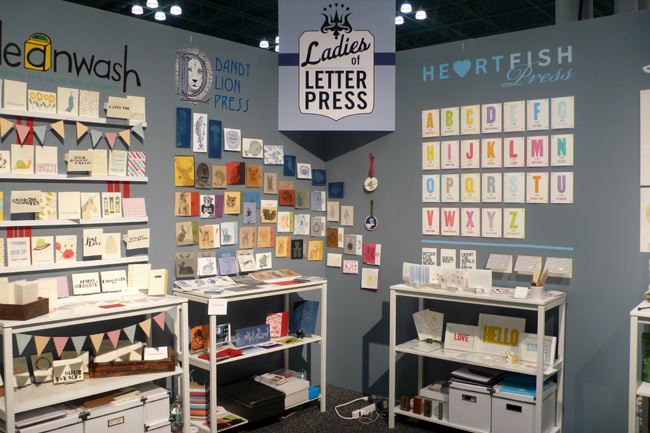 Ladies of Letterpress Booth 2011