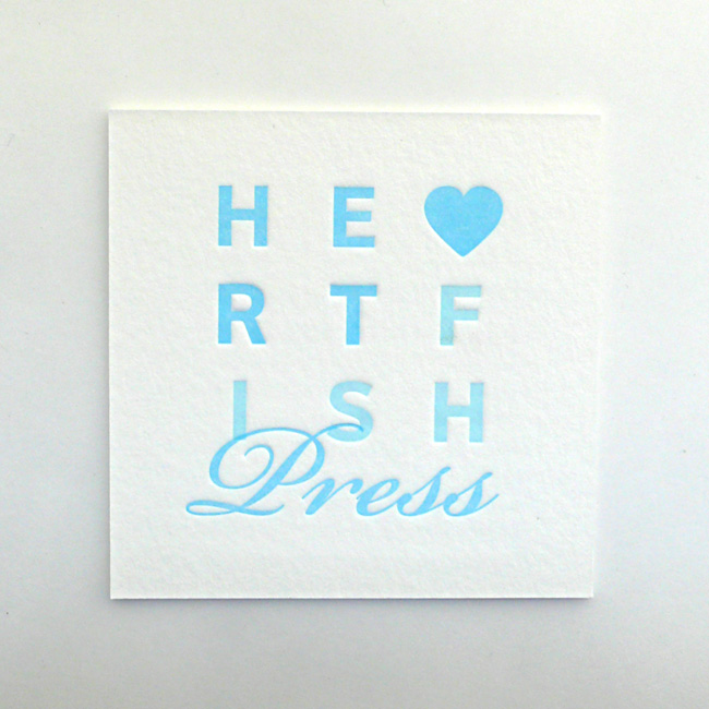 Heartfish Press Business Card