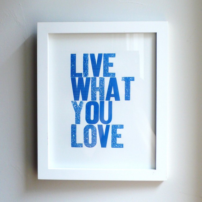 Live What You Love Blue