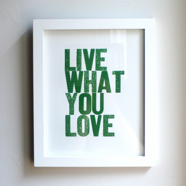 Live What You Love Hunter Green