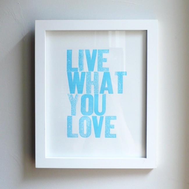 Live What You Love Light Blue