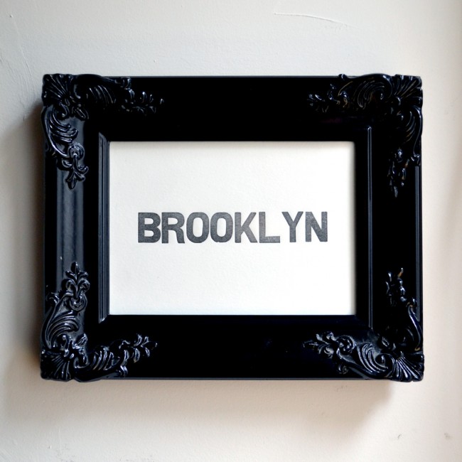 Brooklyn Letterpress Print