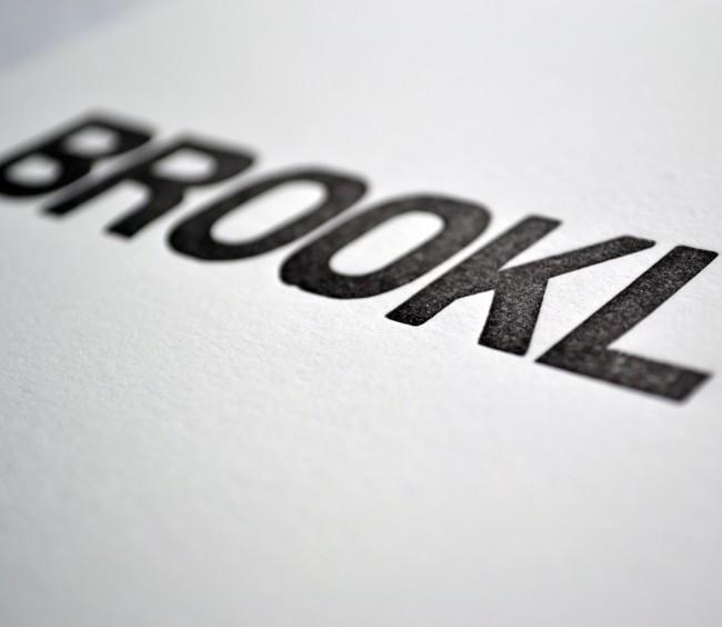 Brooklyn Letterpress Print