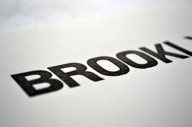 Brooklyn Letterpress Print